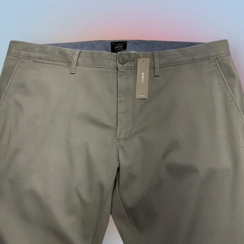 J. CREW 250 SKINNY Men’s 36 x 34 Gray Chino Pant